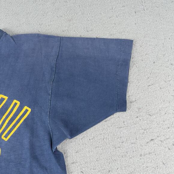 Vtg 60s Champion Shirt Men’s Small Blue Kalamazoo College Short Sleeve - Picture 5 of 16